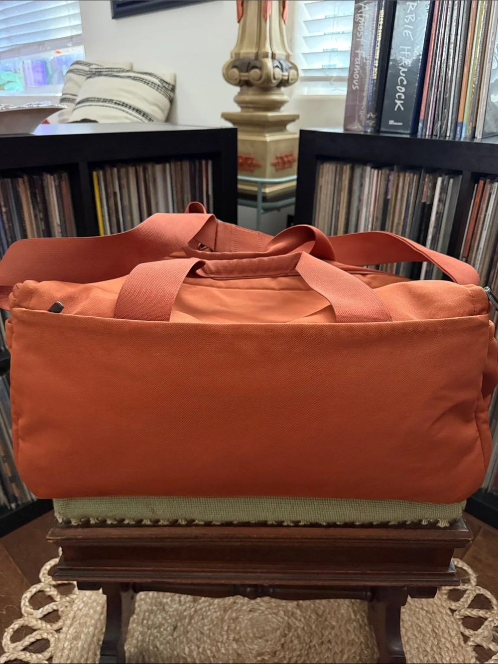 Vintage Y2K Mandarina Duck for MINI Cooper Convertible Orange Luggage Duffle Bag